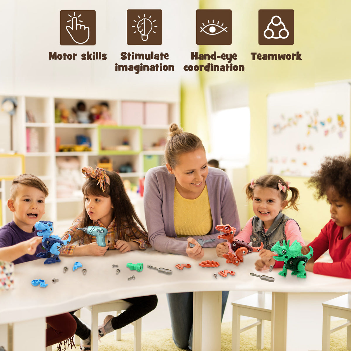 Dinosaur Toys for 3 4 5 6 7 Year Old Boys, Take Apart Dinosaur Toys fo ...